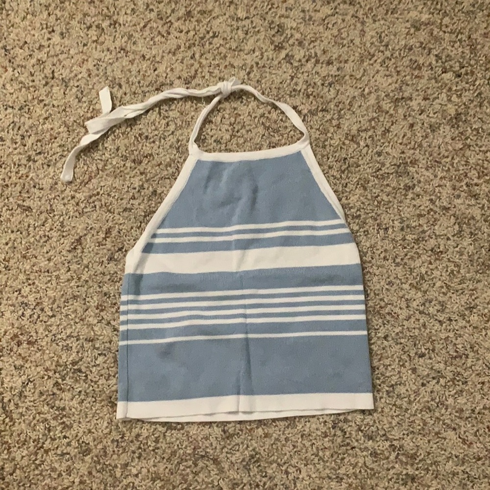 Brandy Melville Striped Halter Top